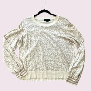 Sanctuary Cream Leopard Print Sweater